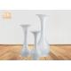 Large Decorative Fiberglass Floor Vases Plant Pots Glossy White Indoor Decor