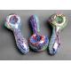 Silver and Gold Fumed Borosilicate Glass Art Pipe Salty Dog glass Saltydogglass 420 boro handmade spoon Pipe Factory