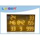 Easy Installation LED Cricket Scoreboard Amber Digit Color 110V ~ 240V Input Power