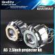 A10S  2.5inch 35w 55w bixenon hid projector lens light with double CCFL Angel eye