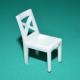 1:30 architectural scale model chairs