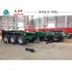 Heavy Duty 20 FT 3 Axle Skeletal Container Trailer With High Transport Efficiency