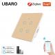 4Gang Electricity Powered Smart Zigbee Switch 10A Remote Electrical Light Switch IOS Android Tuya App Control