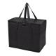 Black Reusable Insulated Grocery Shopping Bags For Food Transport Storage