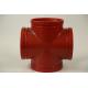 Four Way Grooved Fittings For Fire Hydrant Pipe
