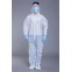 Waterproof Hooded Disposable Coverall With Elastic Cuff