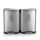 Anti Corrosion 100L Stainless Steel Outdoor Trash Can