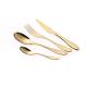 Smooth Edges Rose Gold 206mm 1810 Stainless Steel Fork And Spoon Set