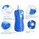 250ml-600ml Foldable Collapsible Cup Flask TPU Squeeze Running Outdoor Sports Water Bottle Bags,1L folding sports water