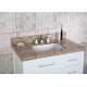 37 Inch Vanity Sink Tops , Granite Bathroom Countertops 3 Faucet Hole 4 Tailgate