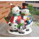 Handpainted + embossed finished snowman Ceramic Cookie Jars for gifts