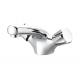 Dual Lever Basin Bathroom Sink Mixer Taps Chrome Hot And Cold Faucet Solid Brass Valve Body