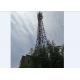 Galvanized Steel Cell Phone Antenna Tower Anti Rust Stable Performance