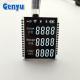 Small Size Vertical Alignment Display 3 Line 4 Digits Black Segment Screen 3.3V 30PIN