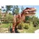 Giant Life Size Dinosaur Theme Park , Dinosaur Lawn Sculpture With Color Customized