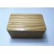 Custom Made Small Wooden Gift Boxes , High Gloss Natural Wood Boxes With Hinged Lids
