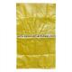 Anti-slip Yellow Polypropylene Virgin PP Woven Bag Sacks for Packing Cement ,