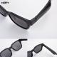 For  Frames Tenor Rectangular Polarized Bluetooth Audio Sunglasses Black Color