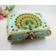 Shinny Gifts Small Ring Jewelry Box Glass Cover Ring Storage Box Stud Earring Box