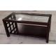 glass top wooden coffee table,,side table,end table casegoods , hotel furniture,TA-0051