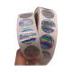 Waterproof 2D 3D Round Roll Hologram Authentic Stickers