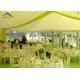 Family Party Pagoda Tents Glass Wall With Beautiful Linings / Curtains