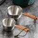 High Quality 304 Stainless Steel Measuring Cup Cooking Pot Sauce Scoop Heating Oil Pot