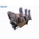 Nickel Plated Screw Press Dewatering Machine 360 Kg/H SS304 Screw Type Sludge Dehydrator