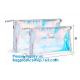 Glossy Rainbow Hologram Vinyl Cosmetic Pvc Bag With Zip Closure,Hologram zipper pvc cosmetic bag