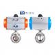 Sanitary Silver Stainless Steel 304 316 Pneumatic Welded/Clamp Butterfly Valve 3A