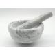 Glossy Stone Pestle Mortar Grey Color Easy Cleaning OEM Acceptable