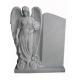 American style white marble standing Angel statue headstones