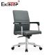 Modern Mid Back Leather Office Chair With Wheels Customizable