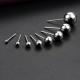 Wholesale New 316L Surgical Stainless Steel Round Ball Stud Earrings Assorted Sizes Hypoallergenic Pin for Men