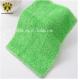 OEM Microfiber Dish Cloth Green Ultrasonic Trimming Coral Fleece 600gsm