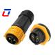 600V 30A M25 Waterproof Male And Female Connectors 2 Pin IP67 Panel Mount