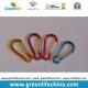 China factory directly offer ground shape colorful metal lanyard accessory carabiner hooks