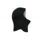 Warm Swimming Scuba Diving Hood Comfortable Black Color Customized Size
