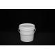 Metal Handled Food Grade Plastic Buckets For Safe Freezer Storage In White / Other Colors