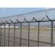 4.0m 5.2m Plastic Coated Wire Mesh Panels Airport Security Mesh Fencing Panels
