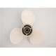 White Marine Boat Propellers , Aluminum Alloy Yamaha Motor Propellers