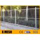 Canada Standard Mesh Temporary Fence Powder Coated 9.5ft X 6ft With Base