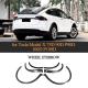 Carbon Fiber Arch Trims Wheel Eyebrow Fender Flare Mud Splash Guards for Tesla Model X 2016 - 2018