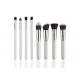 8pieces Bronzer Makeup Brush With Silver Metal Ferrule  Normal Synthetic Hair