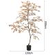 200cm Artificial Maple Tree No Light No Inserts Faux Potted Plants For Indoor Decor