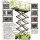 AWP EWPs hydraulic 9m 29ft 450kg capacity elevated work platform scissor lift for renting