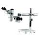 stereo zoom microscope trinocular zoom microscope  boom stand  unit with accessories