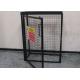 Black Powder Coating Gas Cylinder Cages Flexible / Foldable Easy Install
