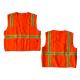 Unisex Safety High Visibility Work Vest With PVC Tape And Knitted Fabric