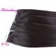 9A Virgin Russian Black Tape In Hair Extensions Silky Straight Double Drawn